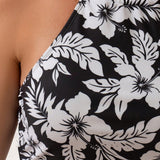 Swim Tankini Estampado Floral Con Cuello Halter