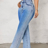 ICON Jeans de pierna recta de mujeres de ombre