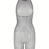 Classic Sexy Bodystocking Sensual Para Mujer Con Diseno Calado