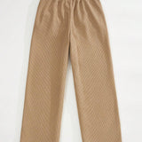 EZwear Pantalones de cintura elastica con bolsillo oblicuo termico