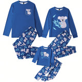 Ropa De Dormir Para Mujer, Ropa Para El Hogar, Top Y Pantalones De Manga Larga Con Estampado De Koala Para Trajes A Juego Familiares, Mama Y Yo (3 Juegos Se Venden Por Separado)