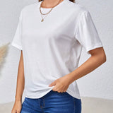 Camiseta De Mujer Con Estampado De Corazon Y Eslogan