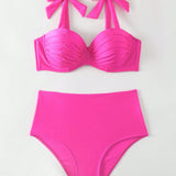 Swim Conjunto De Traje De Bano Push-up Para Mujer