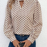 Frenchy Camisa De Mujer Con Estampado Geometrico