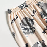 Conjunto De Pijama De CamiConjuntoa Y Pantalones De Manga Corta Con Estampado De Mapache Para Mujer