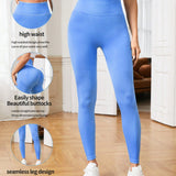 Yoga Basic Leggings Deportivos De Mujer De Color Azul