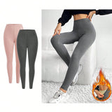 Essnce Leggings De Cintura Alta Y Ajustados Forro Polar