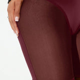 SXY Pantalones Cortos Minimos Para Mujeres De Color Solido Con Malla