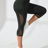 Yoga Sxy Mallas Deportivas Para Mujer De Talla Grande Con Parches De Malla