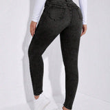 Prive Pantalones Pitillo De Mezclilla De Corte Slim