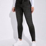 Prive Pantalones Pitillo De Mezclilla De Corte Slim