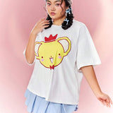 CARDCAPTOR SAKURA |  Playera De Manga Corta Con Estampado De Caricaturas En a Grande