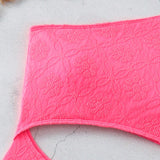 Swim Banador Mujer Una Pieza Escote Asimetrico Rosa Carnaval