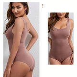 Body de control de cintura alta para mujeres con gran elasticidad, levantador de gluteos y control de abdomen, puede usarse por fuera, ropa interior europea y americana, con diseno sin espalda