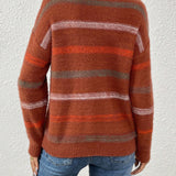 Essnce Sweater De Cuello Redondo Con Rayas
