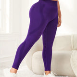 Yoga Basic Leggings De Entrenamiento Para Controlar El Abdomen Y De Talla Grande, Pantalones De Yoga