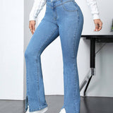 EZwear Jeans Acampanados Para Mujeres