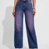EZwear Jeans Rectos Degradados Para Mujer