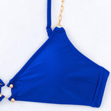 Swim Top De Bikini Para Mujer Con Detalle De Cadena Music Festival