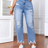 Tall Jeans Rotos Para Mujer