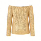 Blusa brillante de a grande