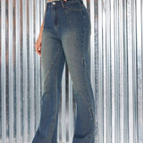 Jeans Acampanados De Mujer