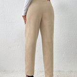 Frenchy Pantalones Conicos De Pana Para Mujer