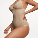 SHAPE Mujer Body De Control De Color Solido Con Insercion De Malla