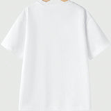 Plus Size Printed Round Neck Short Sleeve T-shirt