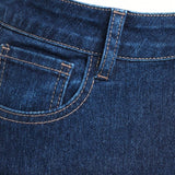 Haute Jeans De Pierna Acampanada Con Dobladillo Dividido En Degradado