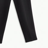 MOTF PREMIUM Pantalones Solidos Con Cintura En Muesca