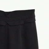 MOTF PREMIUM Pantalones Solidos Con Cintura En Muesca