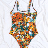 Swim Vcay Traje De Bano De Una Pieza Para Mujer Con Estampado Floral