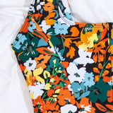 Swim Vcay Traje De Bano De Una Pieza Para Mujer Con Estampado Floral