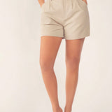 BASICS Pantalones Cortos Casuales De Color Solido Para Mujer