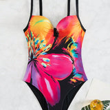 Swim Traje De Bano Completo Con Estampado De Carnaval