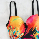 Swim Traje De Bano Completo Con Estampado De Carnaval