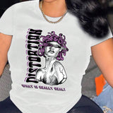Essnce Camiseta De Manga Corta Con Eslogan Para Mujer
