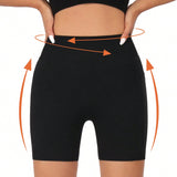 Yefecy Shorts deportivos de yoga con control de vientre y bolsillo doble lateral, correr con trasero de melocoton, Shorts de ejercicio de spandex