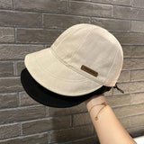 Nueva gorra coreana estilo 2024 para la primavera/verano, sombrero de cubo con proteccion solar y sombra, gorra plana de a con personalidad.