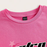 EZwear Camiseta Ajustada De Manga Corta Con Cuello Redondo Y Estampado De Motocicleta Informal Para Mujer