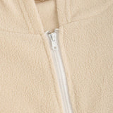 EZwear Conjunto De Chaqueta Y Pantalon De Forro Polar Con Capucha Frontal Con Cremallera