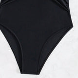 Swim Traje De Bano Para Mujer De Una Pieza Con Correa De Cuello Halter