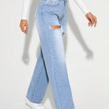 Tall Jeans Desgastados Para Mujer