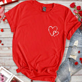 Camiseta De Mujer A Juego Para El Dia De San Valentin Con Patron De Corazon De Amor Para La Familia