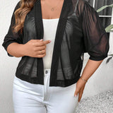 Blusa Negra Transparente De a Grande