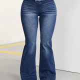 ICON Jeans Acampanados Deshilachados Para Mujer