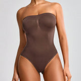 SHAPE Body De Mujer Con Diseno De Pliegues Y Color Solido Como Prenda Intima Moldeadora