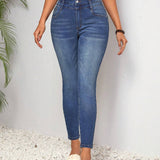 LUNE Pantalones Jeans Informales Ajustados