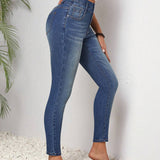 LUNE Pantalones Jeans Informales Ajustados